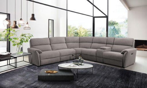 Osanna Power Sectional - Warm Gray