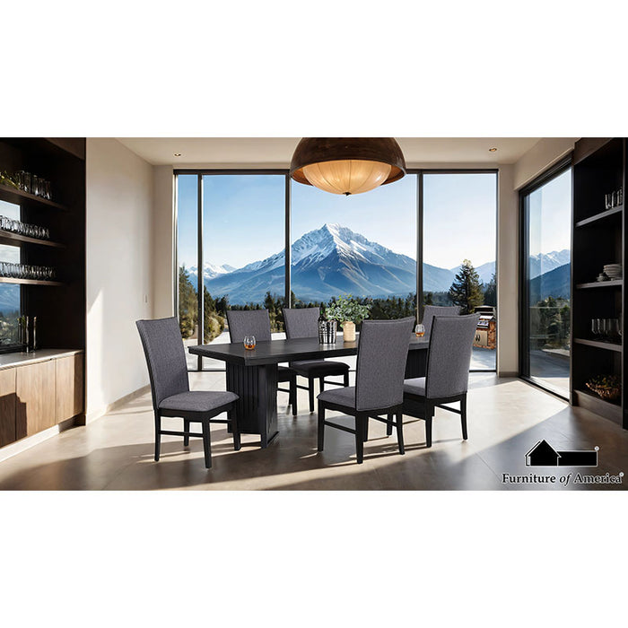 Easingwold 7PC Dining Set - Black