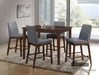 Marten Counter HT. Chair - Brown Cherry/Gray