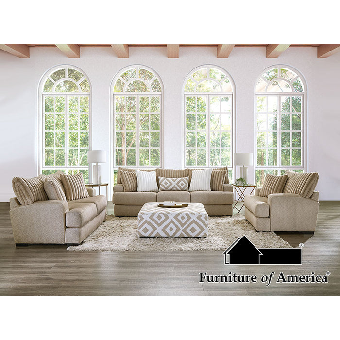 Loughlin Sofa + Loveseat - Light Brown