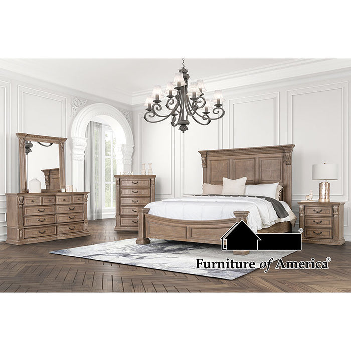 Sevenoaks Bed - Weathered Oak - Queen