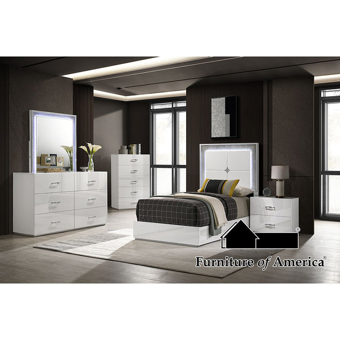 Stoholm Bed - White - Twin