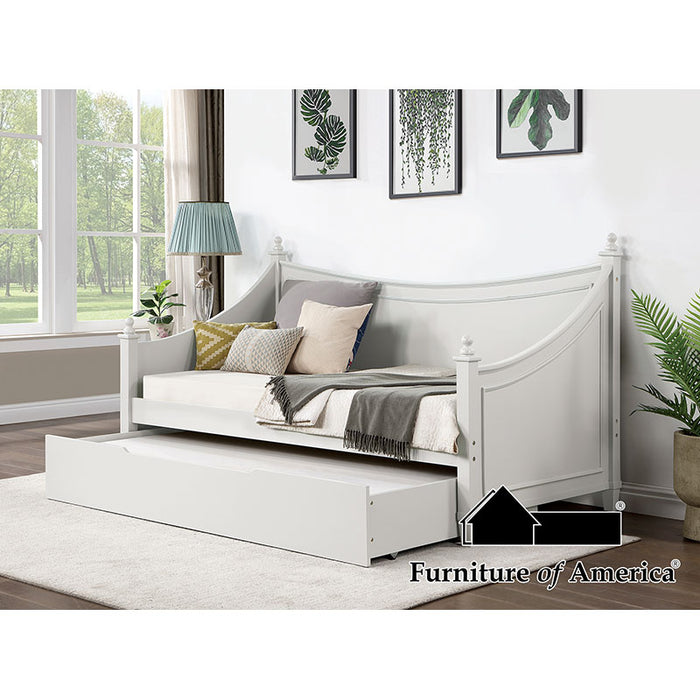 Lycoris Daybed W/ Trundle - White