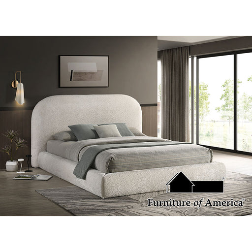 Whitnash Bed - Ivory White - King