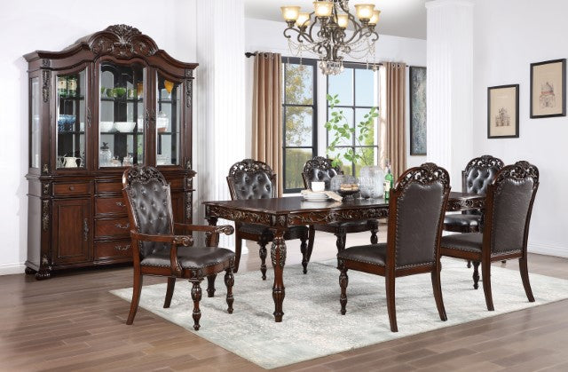 Nouvelle Dining Table - Brown Cherry/Espresso