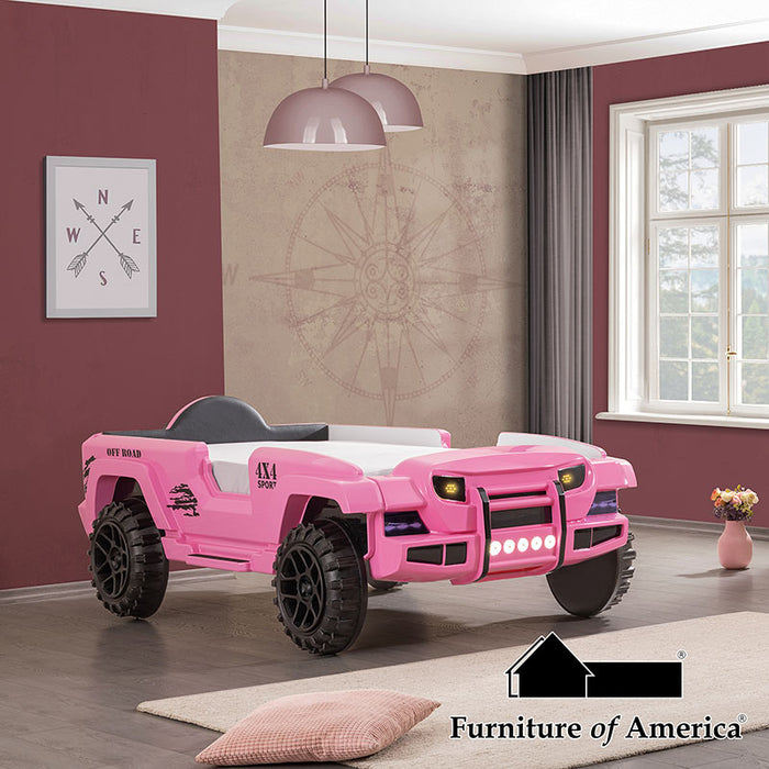 Randlar Off-road Vehicle Bed W/ 5" Mattress - Pink