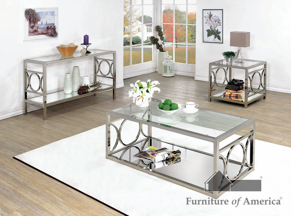 Rylee Sofa Table - Chrome