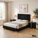 Vastano Bed - Gold/Black / Queen Bed