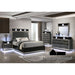 Noire Bed - Charcoal Gray/Black - Queen