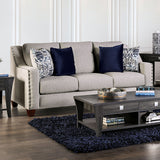 Stickney Sofa - Light Gray/Navy