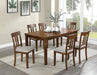 Medford 7 PC. Dining Table Set - Walnut/Beige