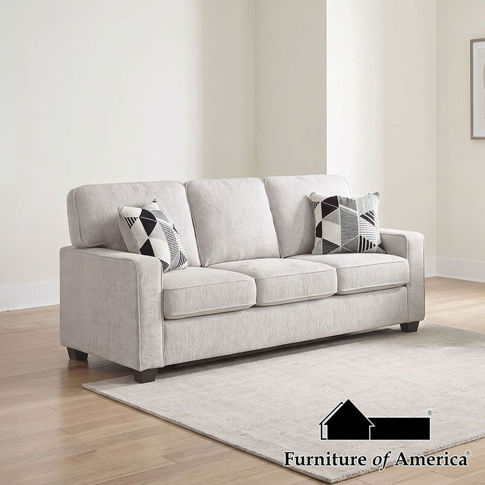 Jelva Sofa W 2 Pillows - Light Gray
