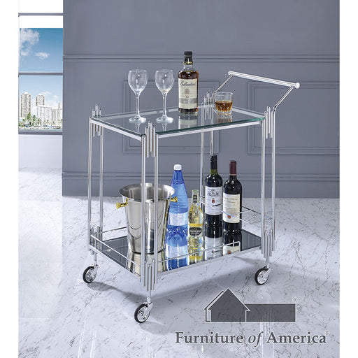 Ebba Serving Carts - Chrome