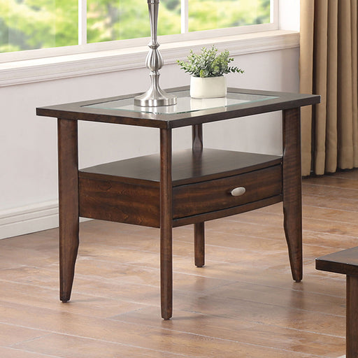 Riverdale End Table - Dark Walnut