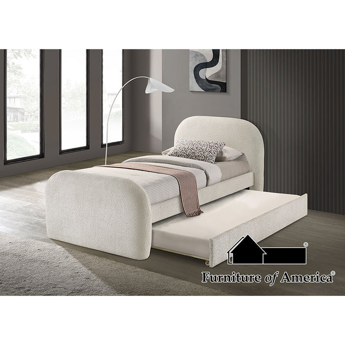 Vanni Bed w/ Trundle - Twin / Ivory