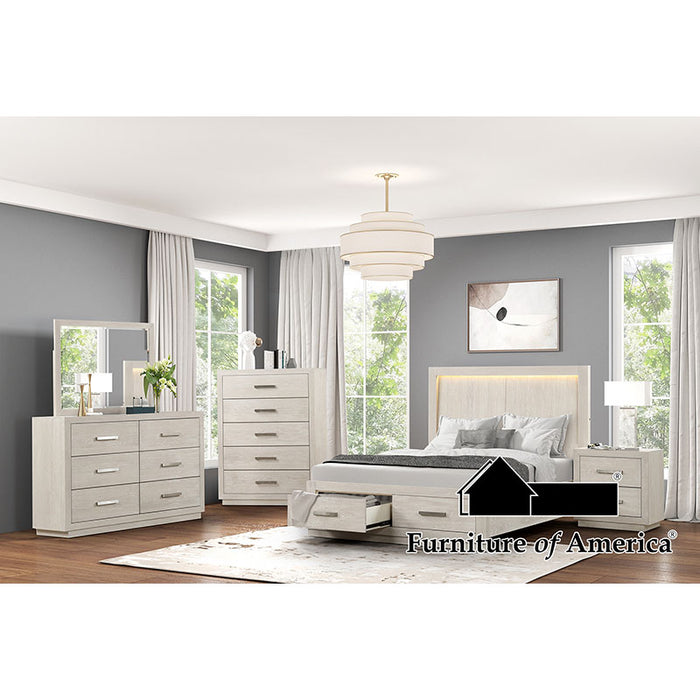 Wellingborough Bed - Light Gray - Queen