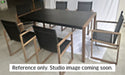 Oswego Dining Table - Black/Natural