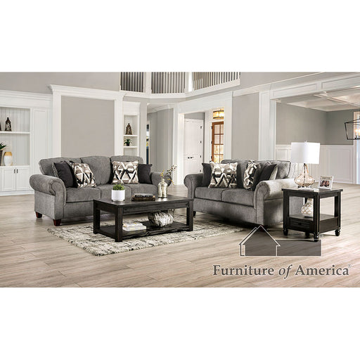 Delgada Sofa + Loveseat - Graphite