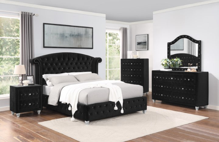 Zohar Bed - Cal King / Black