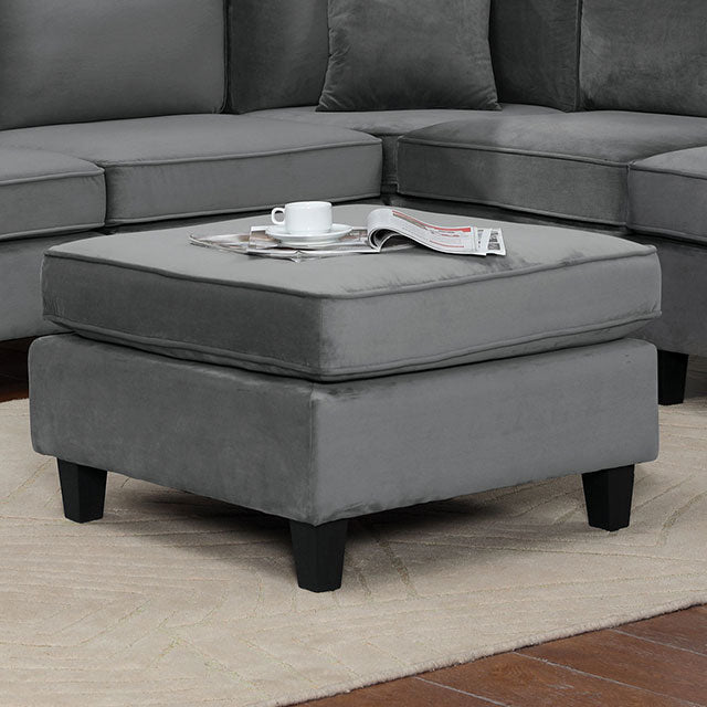 Sandrine Ottoman - Gray