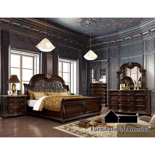 Fromberg Bed - King / Brown Cherry