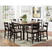 Valdor Counter HT. Table W/ Butterfly Leaf - Dark Oak/Espresso