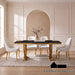 Neuveville 5 PC. Dining Table Set - Gold/Black/White