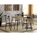 Banbury 5PC 43" Dining Table Set - Gray/Dark Bronze