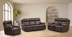Osias Sofa + Loveseat + Chair - Brown