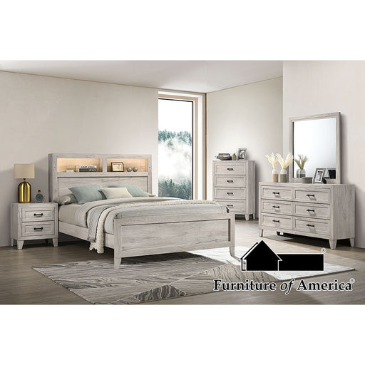 Mysen 5 PC. Bedroom Set W/ 2NS - White Wash