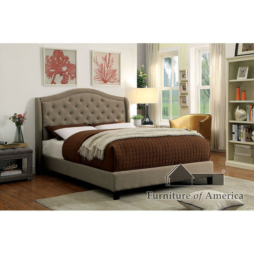 Carly Bed - Warm Gray