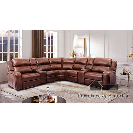 Callie Power Sectional - Brown - Power Sectional (CM9901-SECT)