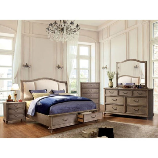 Belgrade I Bed - Rustic Natural Tone/Ivory