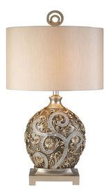Estelle Table Lamp - Champagne Silver