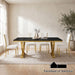 Wadenstil 5 PC. Dining Table Set - Gold/Black/White / 5 PC. Dining Table Set