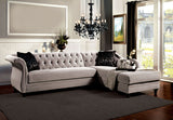 Rotterdam Sofa - Warm Gray/Black/Silver