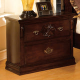 Tuscan II Nightstand - Glossy Dark Pine