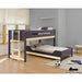 Nestor /Bunk Bed+mattress - Mauve/Oak