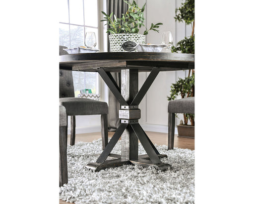 Alfred Round Dining Table - Antique Black/Ivory