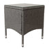 Gray Frame + Clear Tempered Glass End Table