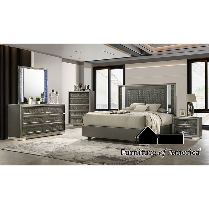 Leyland Bed - Dark Gray - King