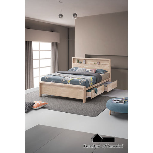 Grange Bed - White Wash - Full