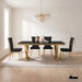Wadenstil 5 PC. Dining Table Set - Gold/Black / 5 PC. Dining Table Set