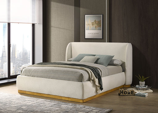Whitman Bed - White/Natural Oak - King