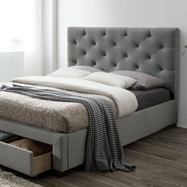 Sybella Bed - Cal King / Gray