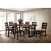 Dulce Table + 6 Side Chairs - Walnut