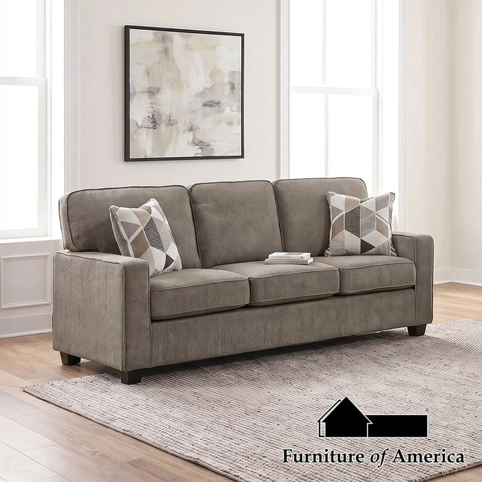 Jelva Sofa W 2 Pillows - Brown