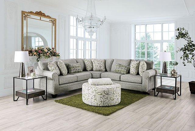 Gardner Sectional - Gray/Green