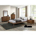 Lenzburg Bed - Walnut/Beige - Full