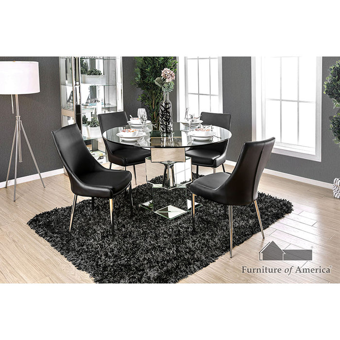 Izzy Dining Table - Chrome